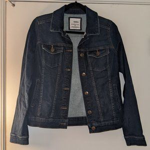 SONOMA WOMEN'S JEAN DENIM THE EVERYDAY JACKET Blue Small S Button Up Long Sleeve